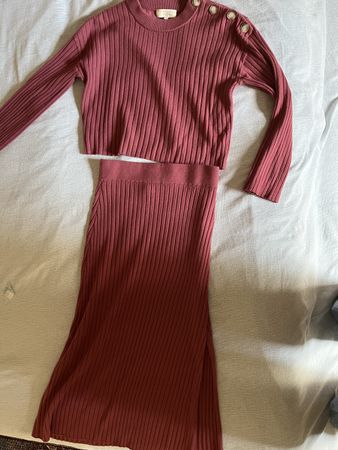 Sezane skirt and top