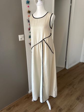 Luftiges Sommerkleid Maxi beige/aprikose Gr. M