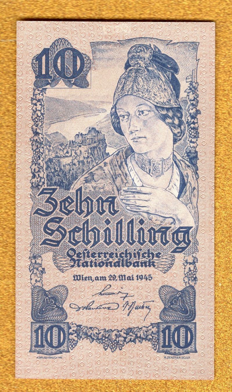 Banconote: Austria 10 schilling 1945 UNC – Nuovo (secondo la descrizione) da Leibstadt venduto da baroc333