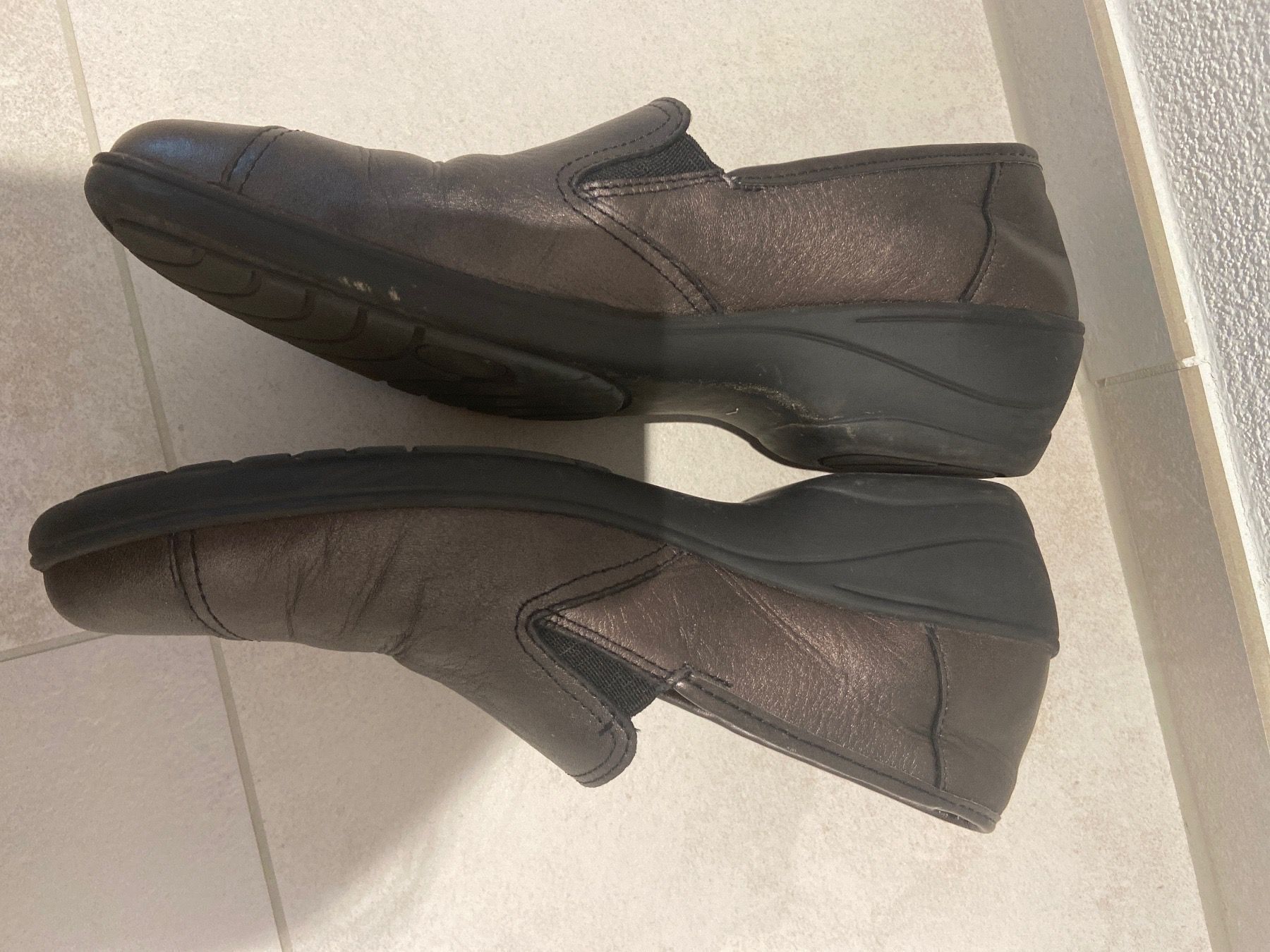 Scarpe da donna: Braune Damen Leder Schuhe – Usato da Zug venduto da Hehe 2