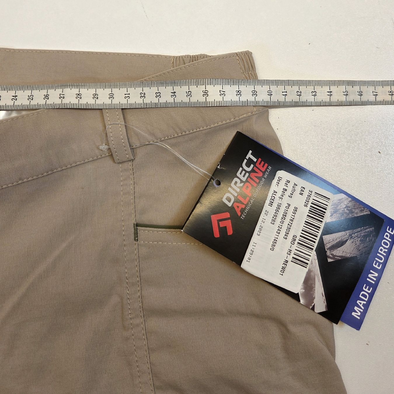 Alpine Pantaloni: Direct Alpine Beam Damen Wanderhose Zip Off Gr. L – Nuovo e nell'imballaggio originale da Braunau venduto da Brand-Store 4