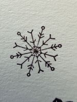 Perlenfischer Gummistempel Schneeflocke – Winter / Weihnacht