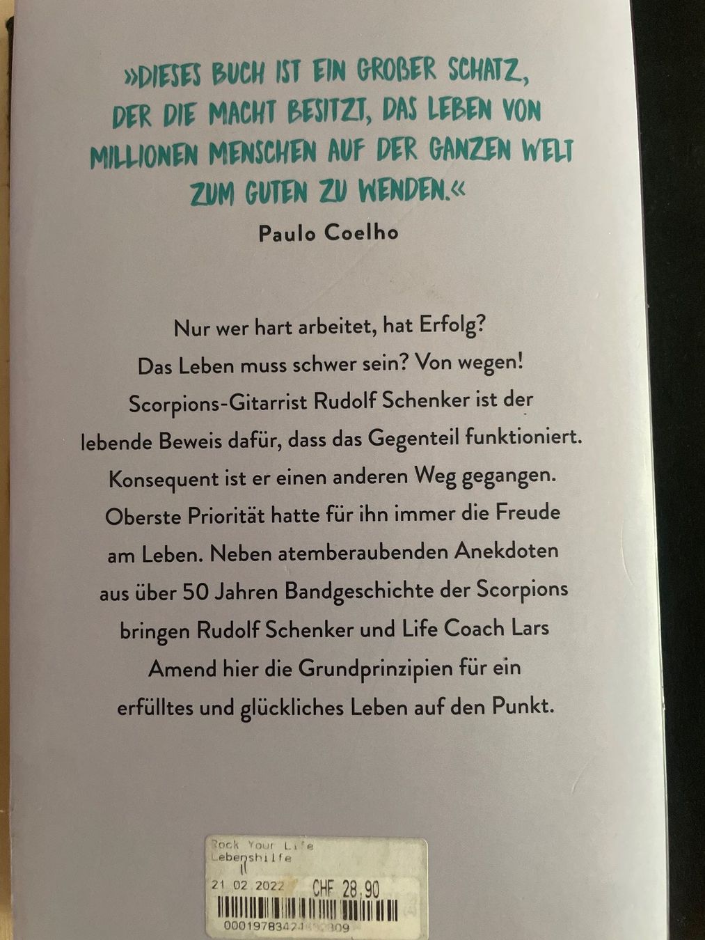 Libri: ROCK YOUR LIFE – Usato da Zürich venduto da ele_n2mn 1