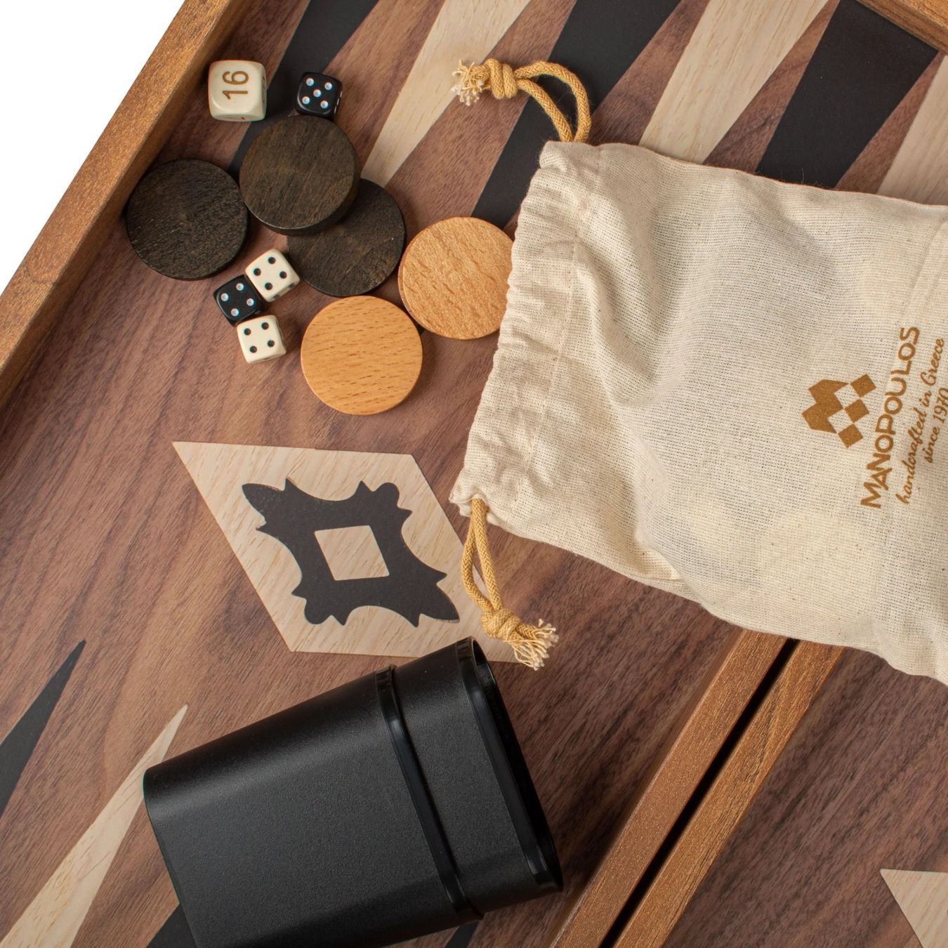 Giochi: Backgammon en bois de réplique de noyer ( NEUF ) – Nuovo e nell'imballaggio originale da Meyrin venduto da ChiaraMania 5