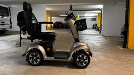 Elektromobil silber 4-Rad mit Korb sehr guter Zustand