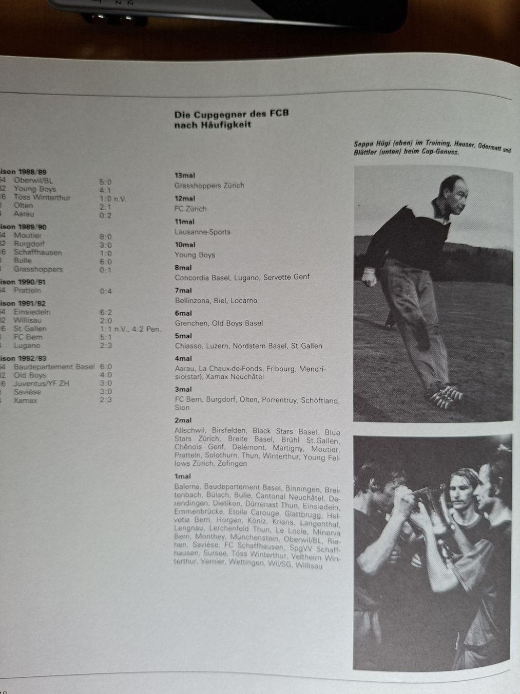 Libri: Grosses FC Basel Buch von 1993 – Usato da Schwanden Sigrisw venduto da cadieux71 9