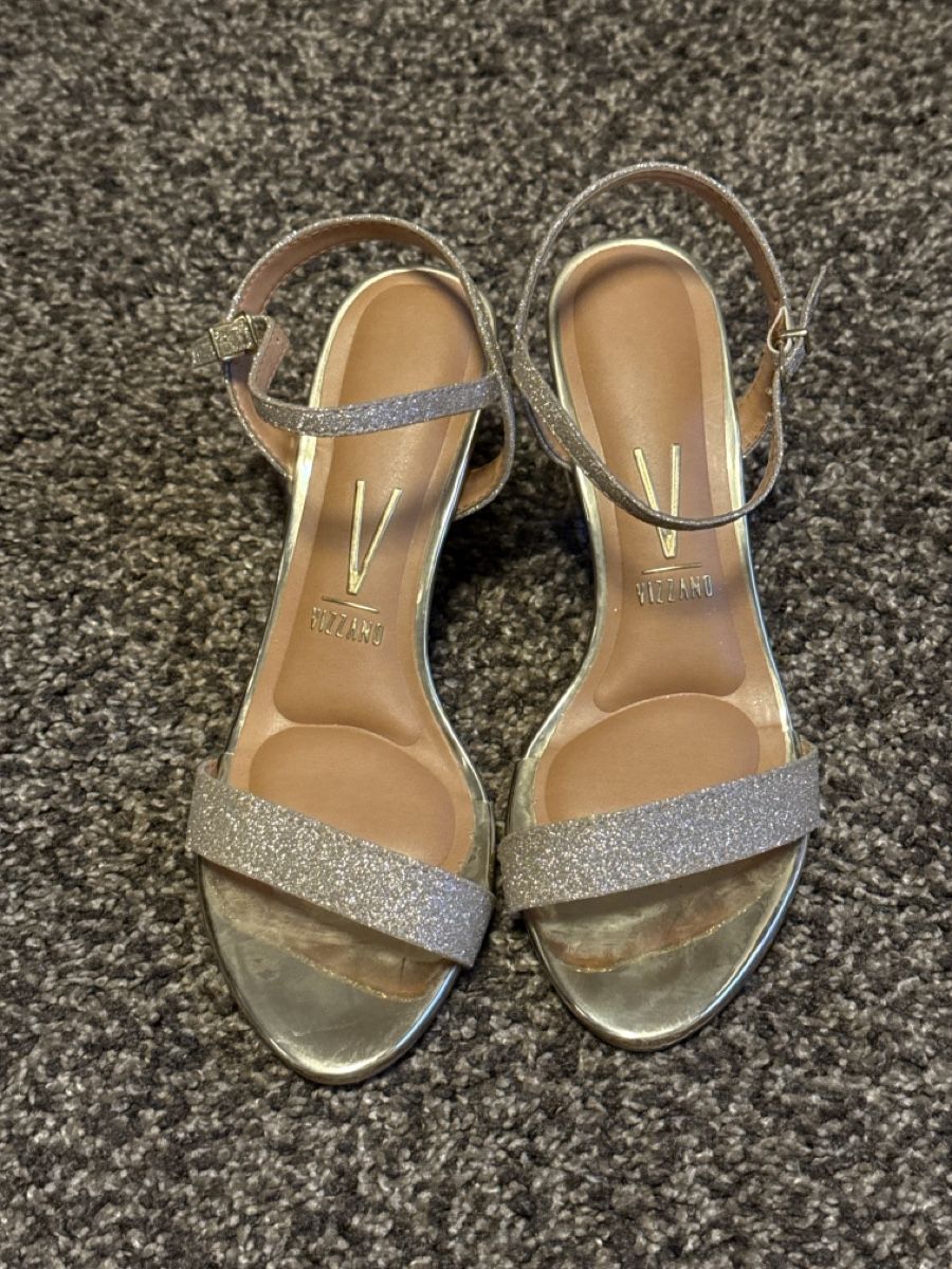 Scarpe da donna: Glitzer-Sandalen mit Blockabsatz – Nuovo e nell'imballaggio originale da Uerikon venduto da Vanessita07