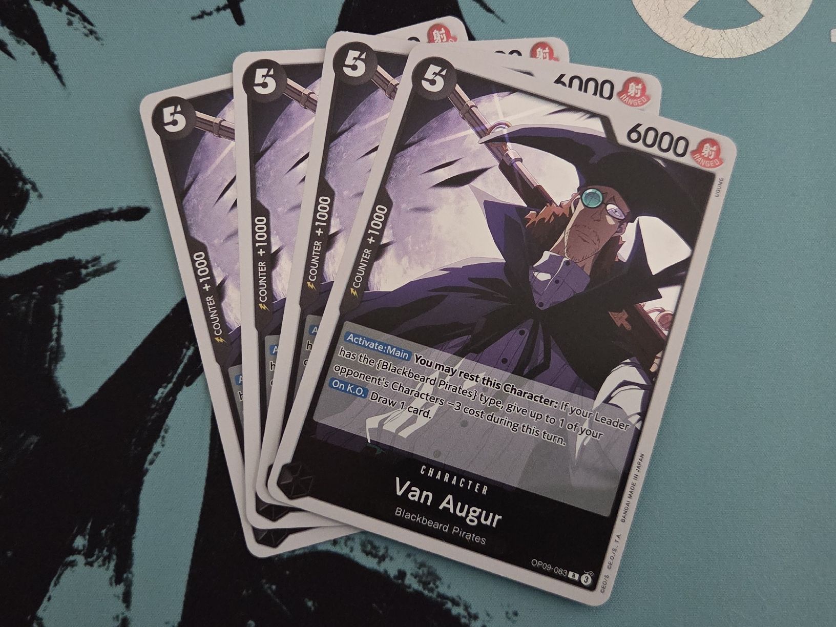 Bandai Carte collezionabili: 4x One Piece TCG - Van Augur EN – Nuovo (secondo la descrizione) da Safnern venduto da wil_z6qf