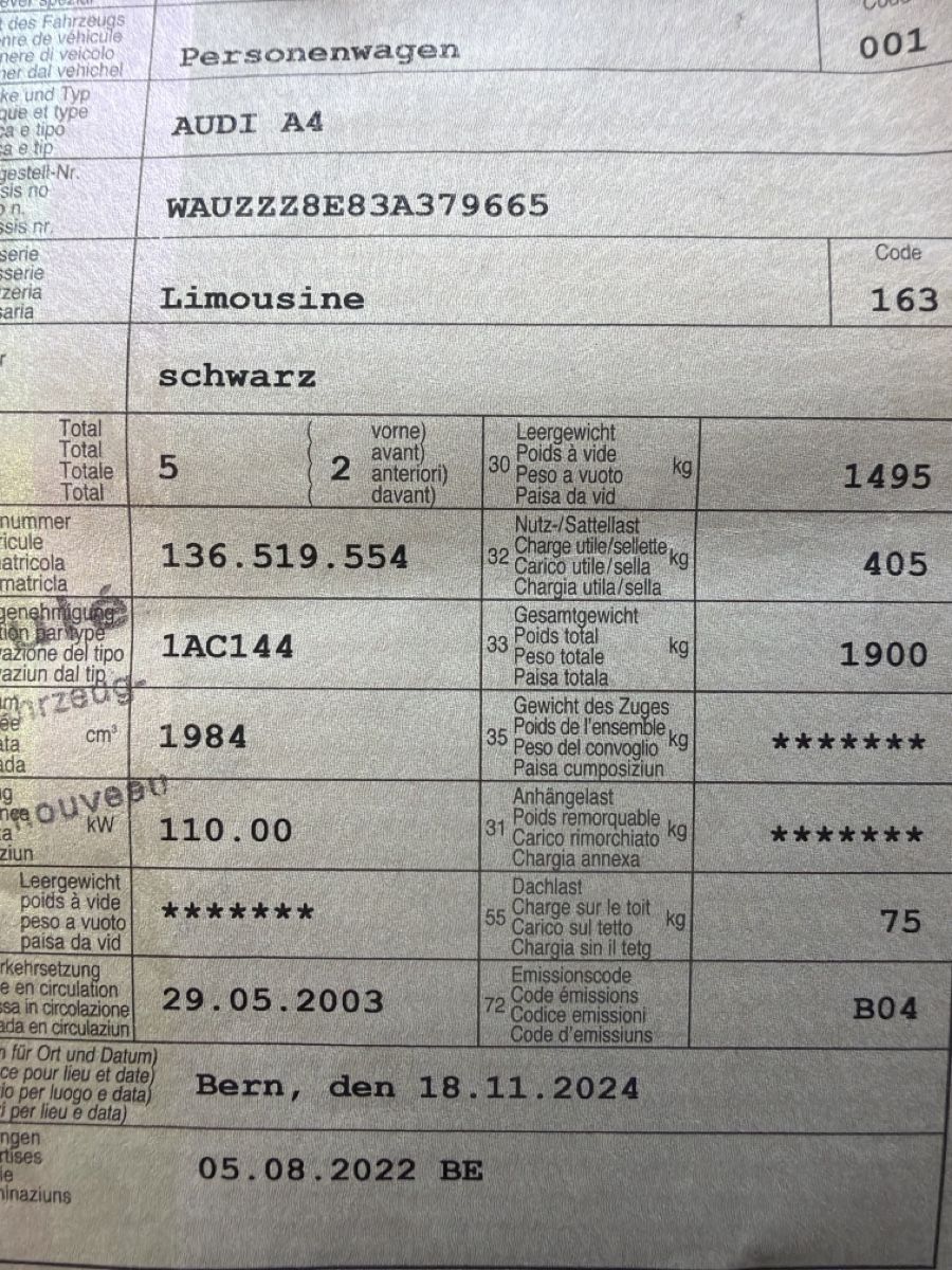 Audi Automobili: Audi A4 2.0 Benzin – Usato da Oberönz venduto da Xyz90 9