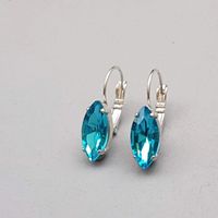 Ohrringe versilbert Primero Crystals 14 mm