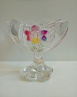 Fußschale Schale Blumen Dekor Walther Glas Vintage