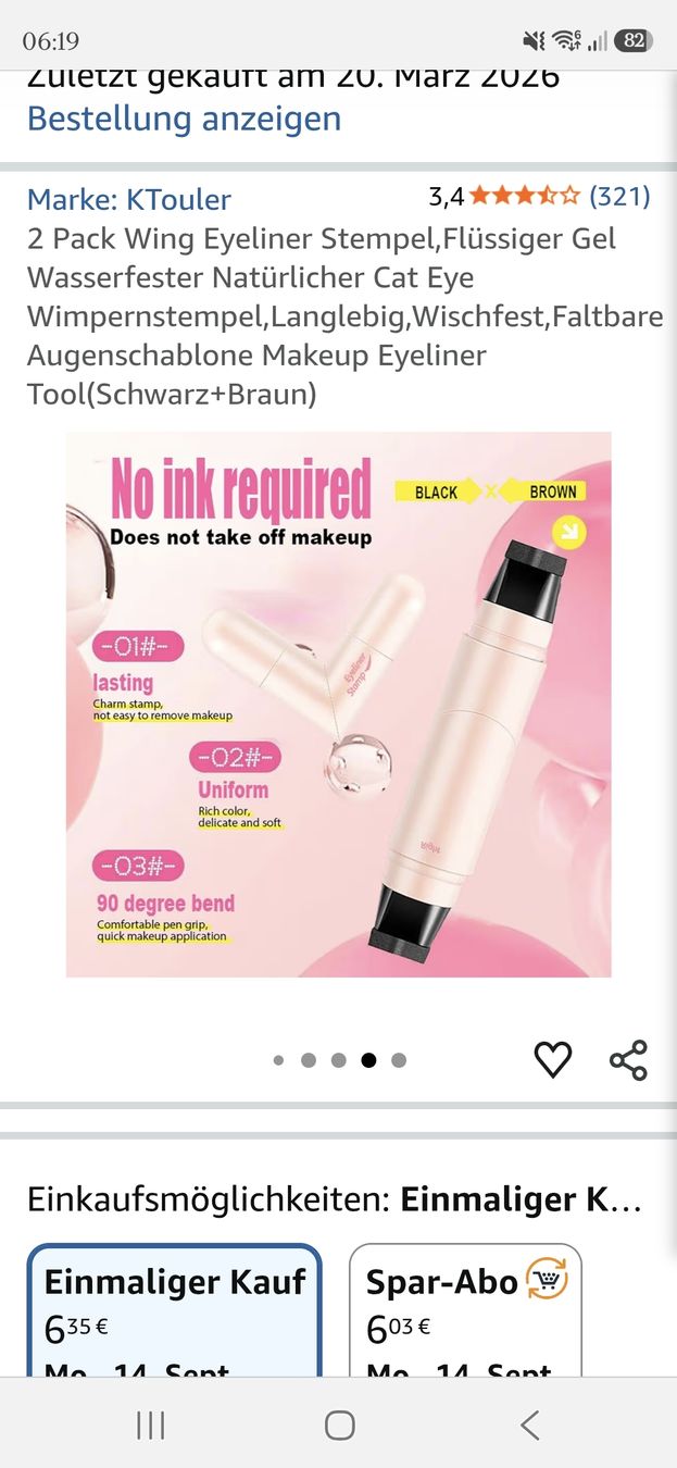 Make-up: Eyeliner-Stempel-Set – Neu und originalverpackt aus Goldau von sandwalk 5