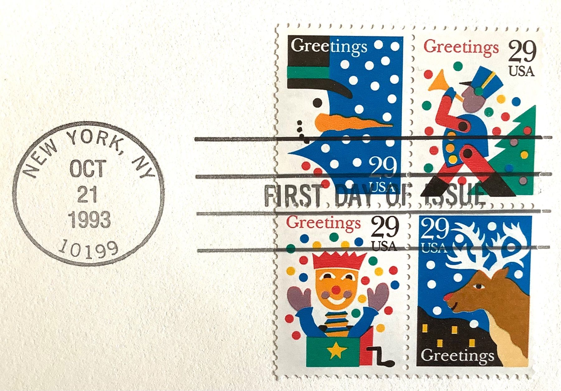 Tutti i francobolli: 1993 - USA  / FDC -  Greetings 93  - Div. Varianten – Nuovo (secondo la descrizione) da Liestal venduto da Skunk02 2