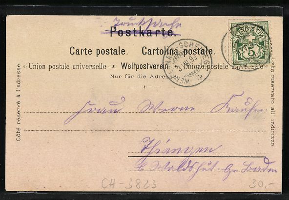 Ansichtskarten: Litho Wengernalp, Kleine Scheidegg mit B – Gebraucht aus Berlin von bartko-reher 1