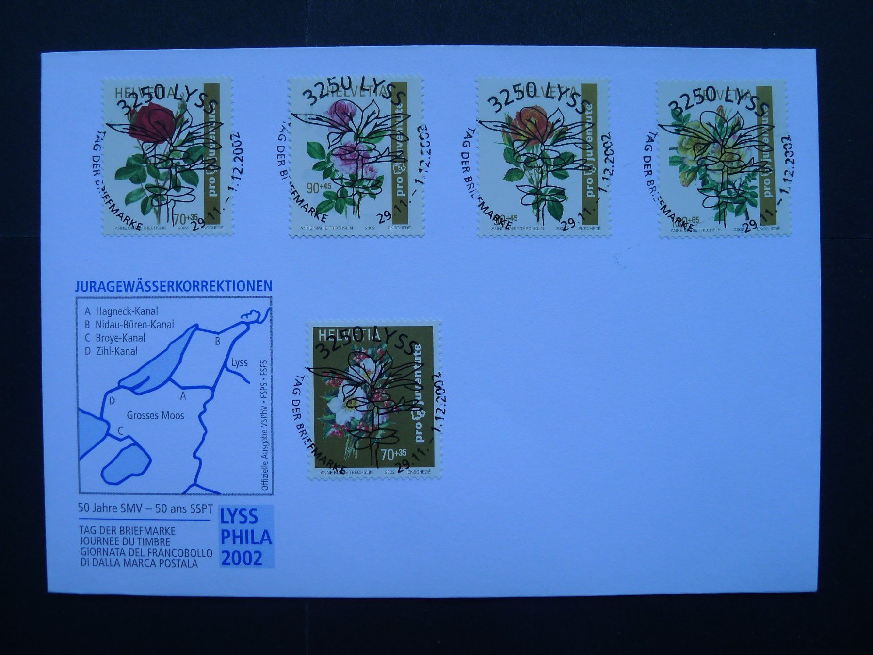 Tutti i francobolli: 2002 FDC Nr. J364 - J368 – Usato da Dagmersellen venduto da wyss1982