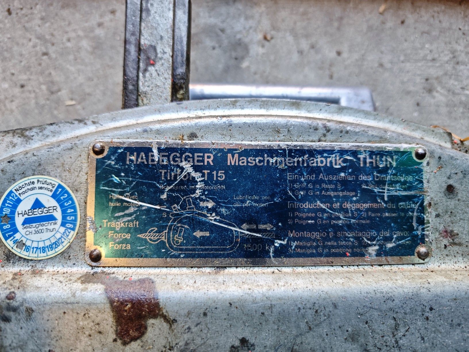 Altro per stoccaggio & trasporto: HABEGGER Seilzug T15 gebraucht – Usato da Utzigen venduto da wen_mdk8 2