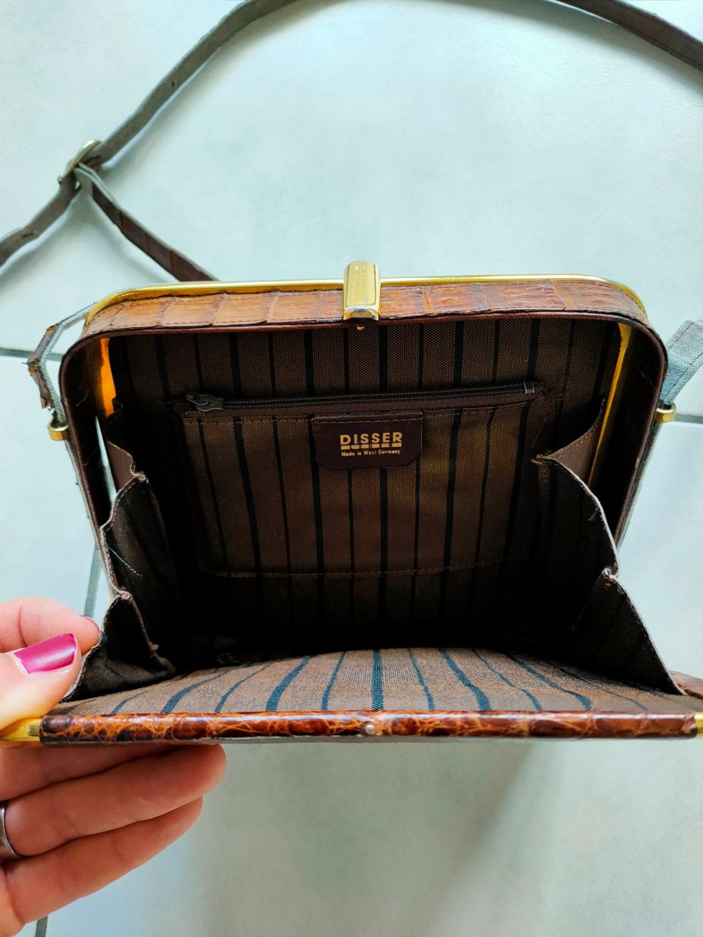 Borse da donna: Vintage Krokodil-Ledertasche – Nuovo (secondo la descrizione) da Bern venduto da wie_9lth 3