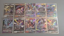 Pokemon Karten Set GX Sammlung 10 Stueck guter Zustand