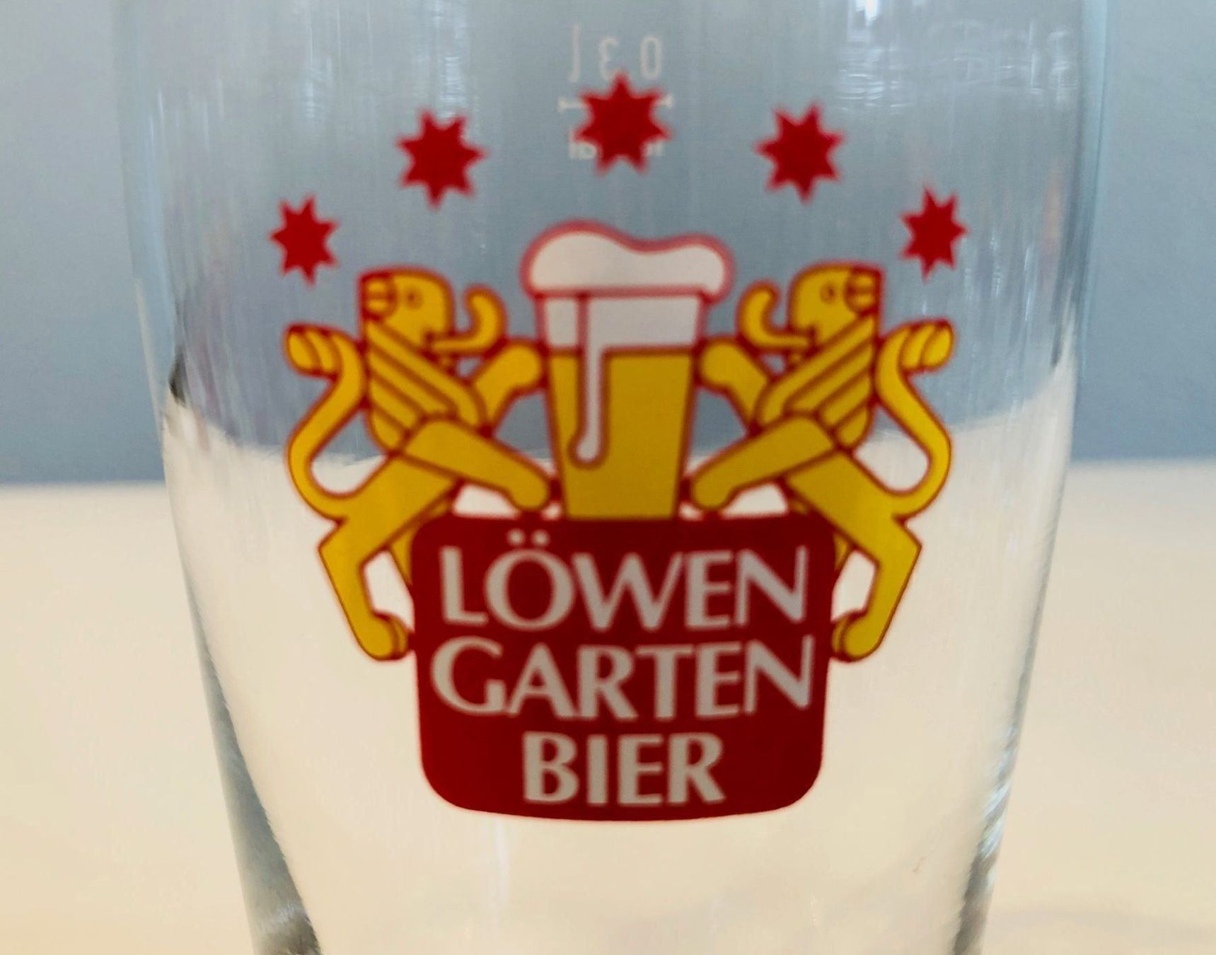 Bicchieri: 4er-Set LÖWENGARTEN-BIER-Gläser (30cl) – Usato da Buchs SG venduto da Handyman77 2