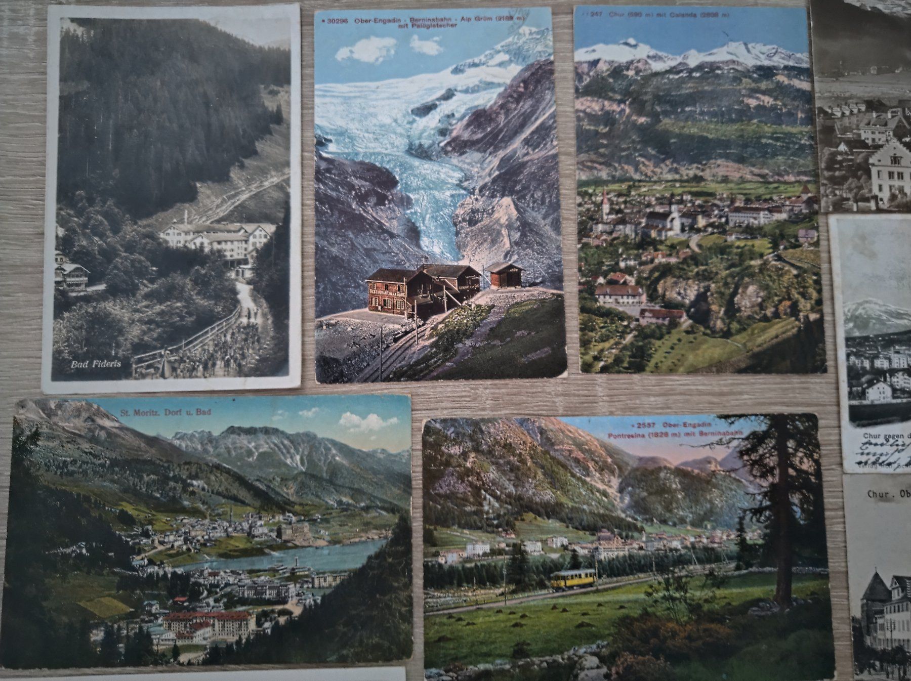Ansichtskarten: +++27 URALTE ANSICHTSKARTEN VON GRAUBÜNDEN AB 1900+++ AB 1.- – Gebraucht aus Zürich von  1
