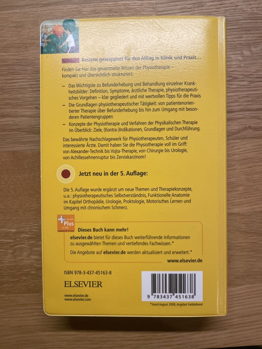 Libri: Leitfaden Physiotherapie, 5. Auflage – Usato da Basel venduto da mic_zb9d 1