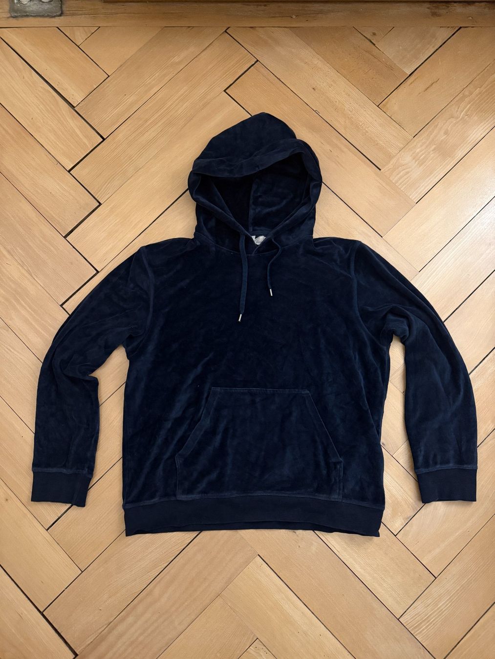 H&M Maglioni & Felpe: Samt Hoodie Pullover dunkelblau L – Usato da Zürich venduto da Diazaio