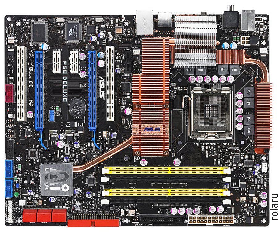 Asus Mainboards: ASUS P5E Deluxe - LGA 775 - OVP – Gebraucht aus Baden von Rolaru