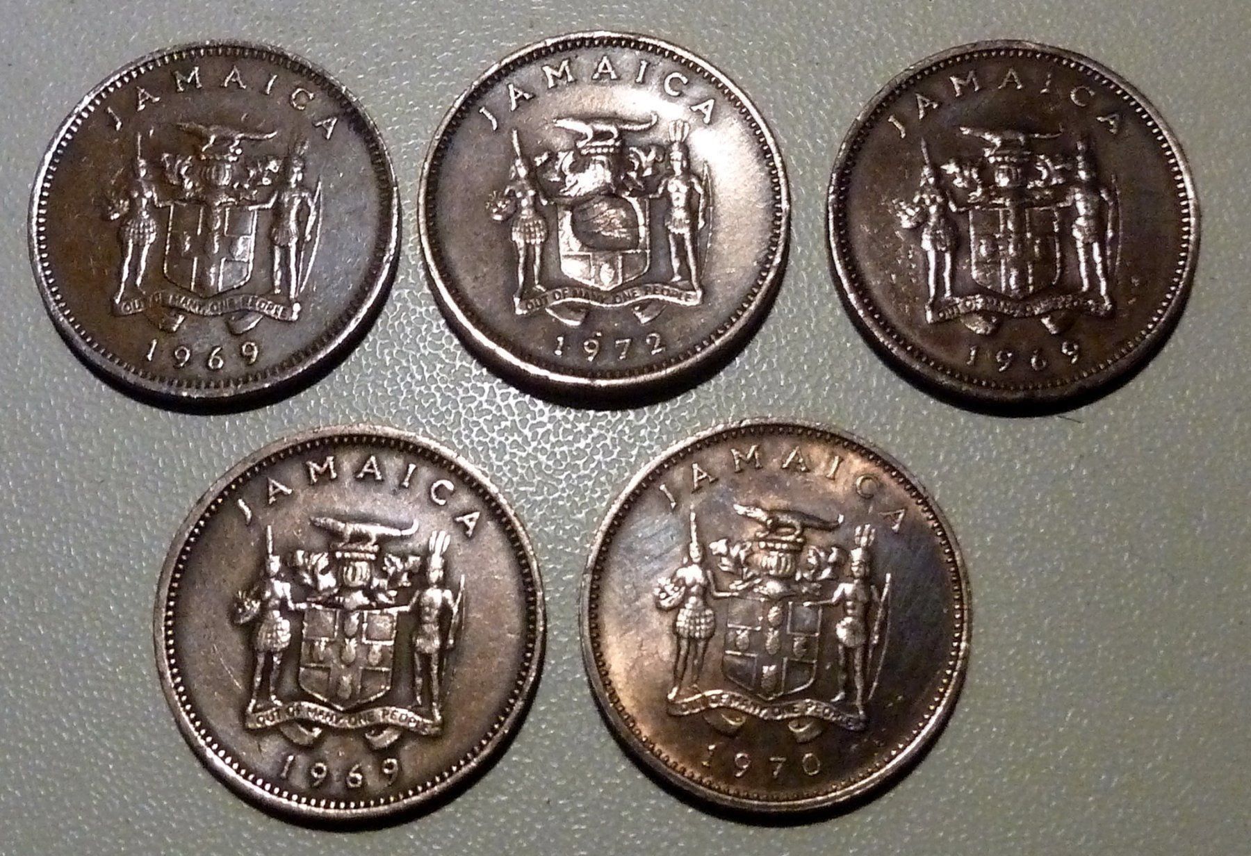 Tutti le monete: Jamaica 1 Cent 1969 to 1972 – Usato da Mesocco venduto da Nugivendus 2