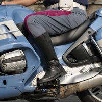 Original italienische Behörden-Motorradstiefel