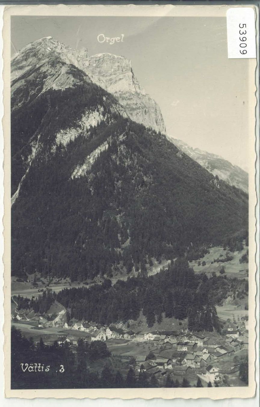 Cartoline postali: Vättis - Generalansicht – Usato da Ettingen venduto da Kartenplanet