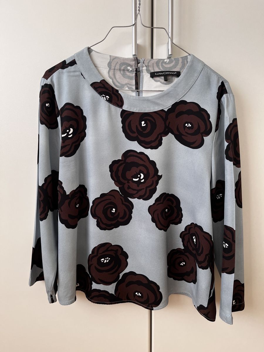 Luisa Cerano Blusen: Luisa Cerano Bluse, Grösse 38, Blumenmuster – Gebraucht aus Zürich von Kleanthy