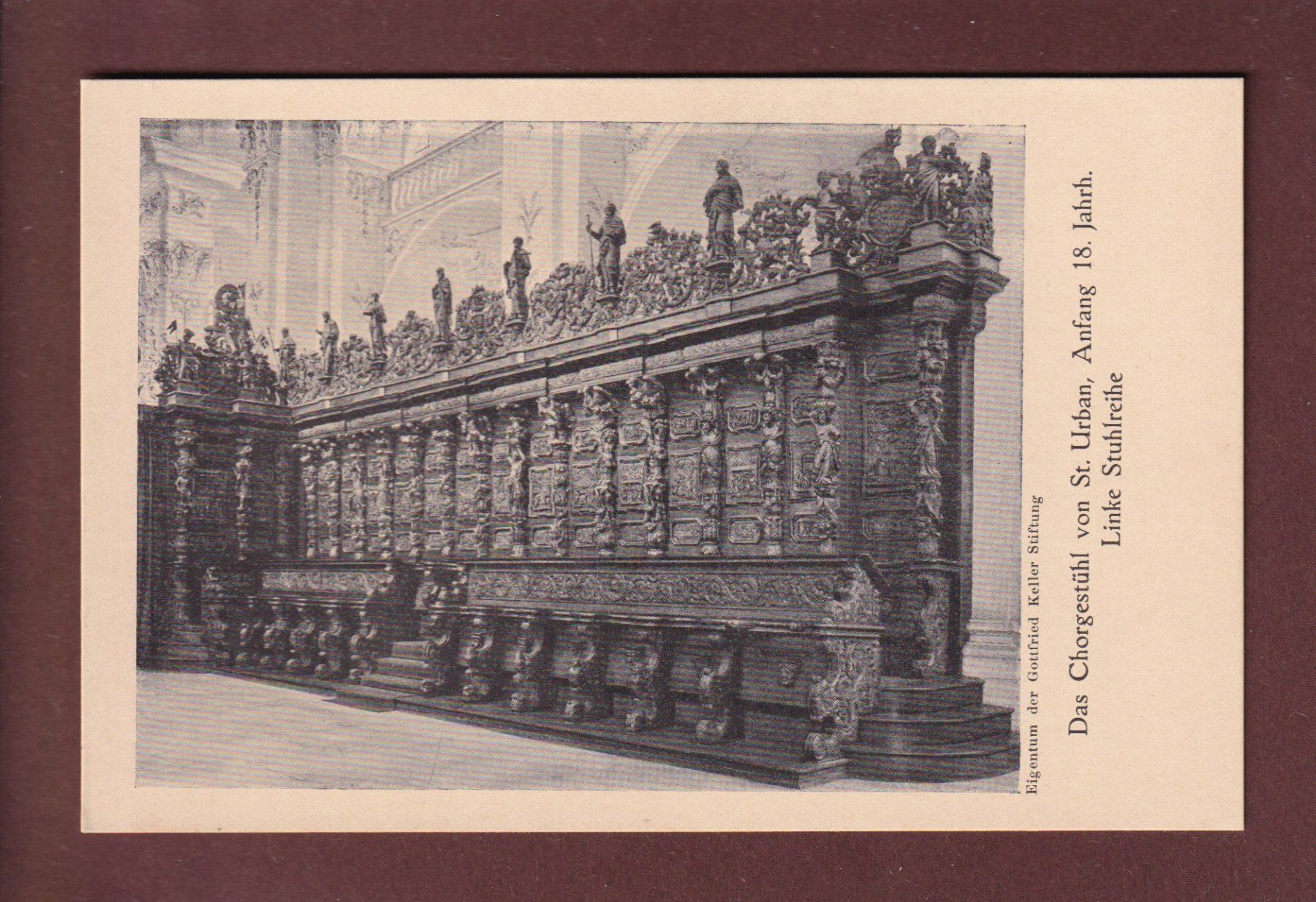 Cartoline postali: LUZERN - St. Urban - Chorgestühl – Usato da Pully venduto da nicecards