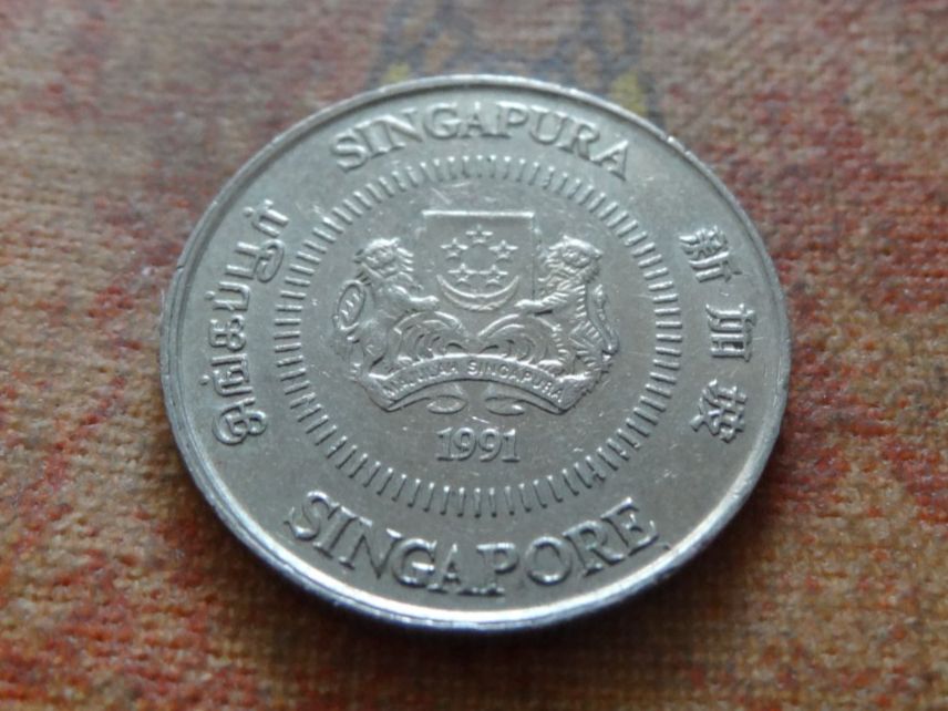 Alle Münzen: SINGAPOUR  10  Cents  1991 – Gebraucht aus Romanel-sur-Lausanne von Swift13