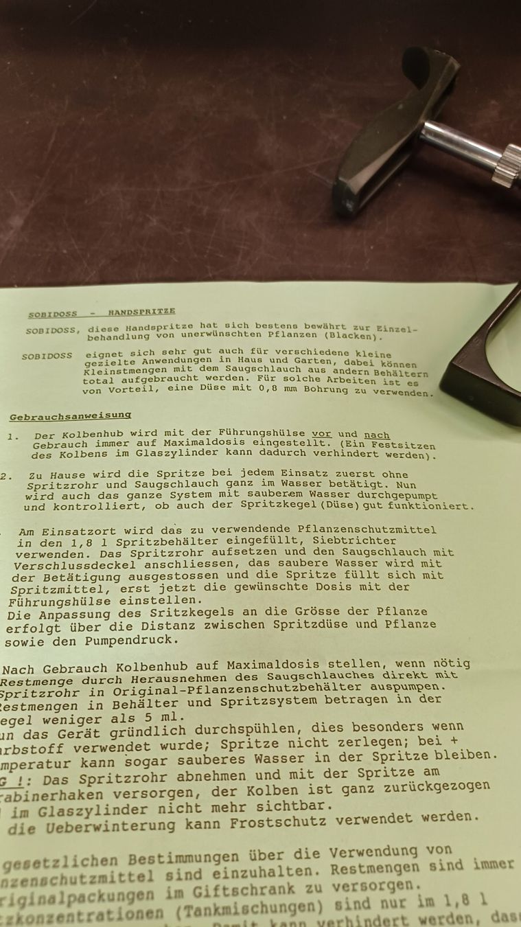 Medizinaltechnik: Sobidoss Spritze – Neu (gemäss Beschreibung) aus seftigen von 660smc 3