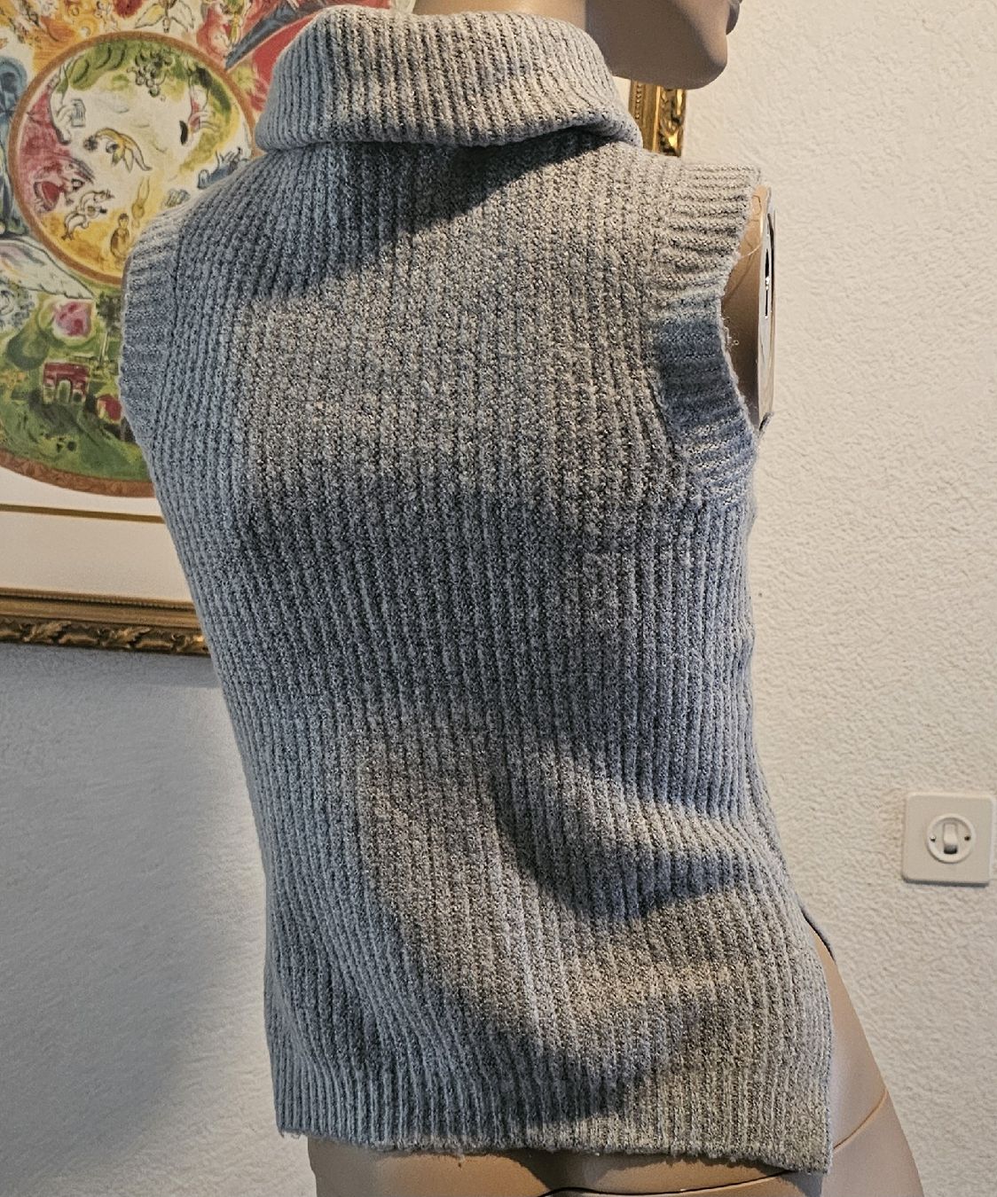 Zebra Top: Haut laine gris Zebra S – Usato da La Sarraz venduto da lupintoro 1
