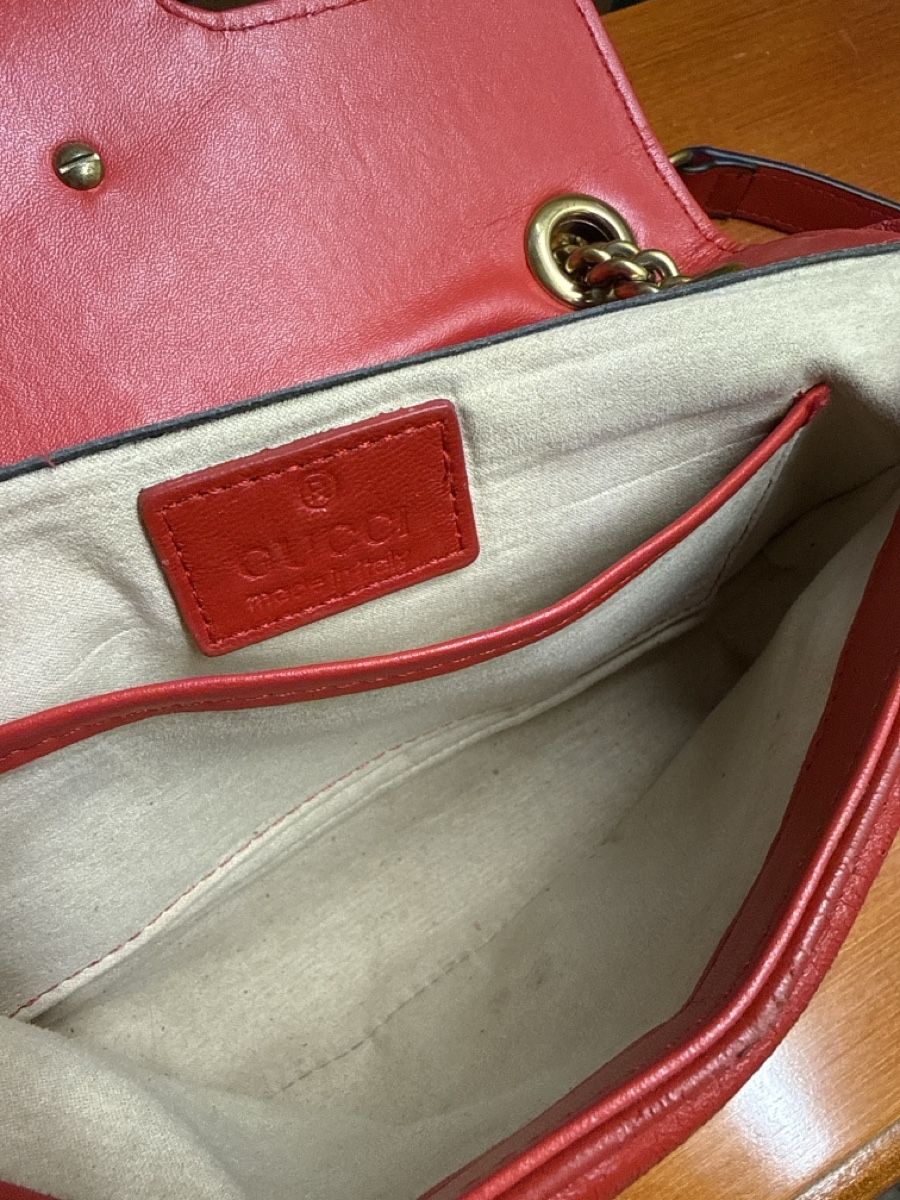 Borse da donna: Rote Tasche aus echtem Leder  – Usato da Basel venduto da wic_f7cf 2