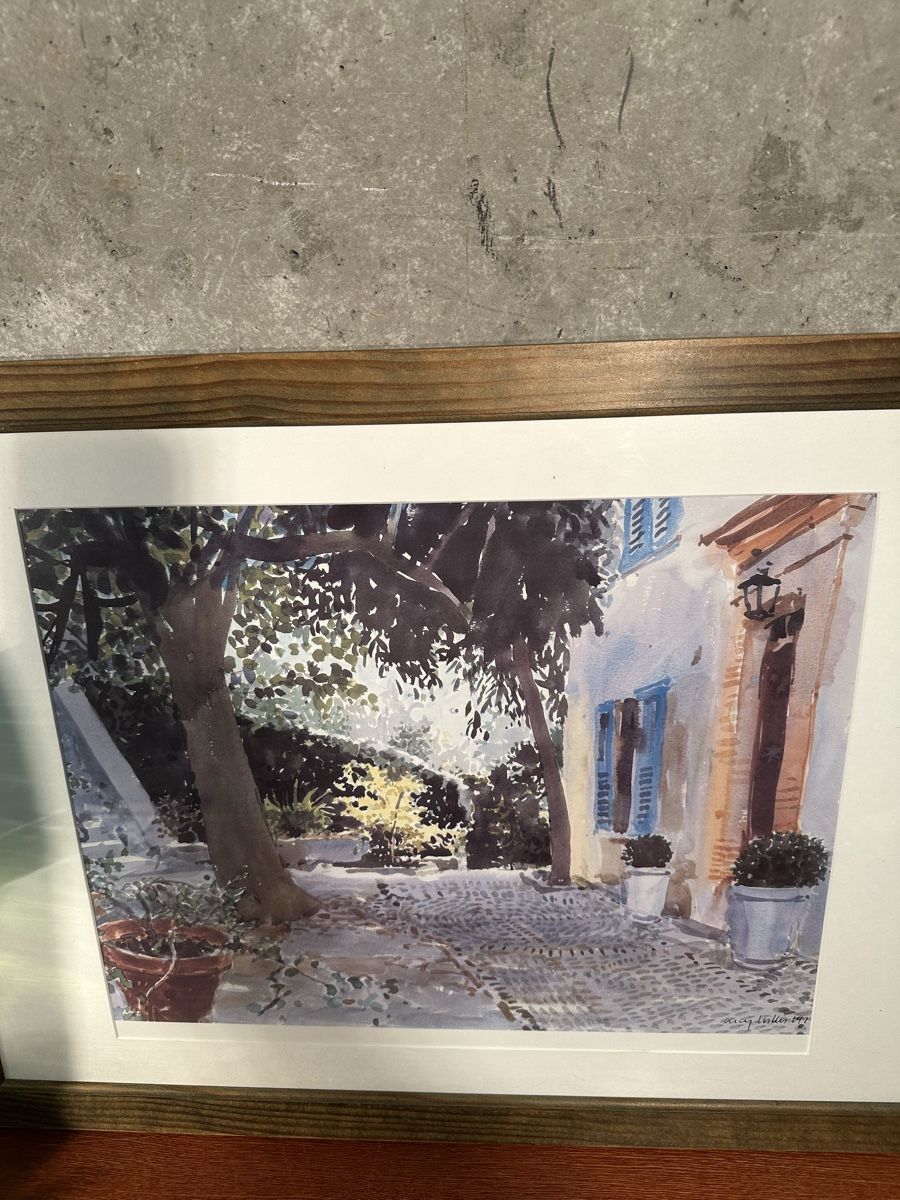 Dipinti: Aquarelle encadrée, signée – Usato da Lausanne venduto da artnouveau04 6