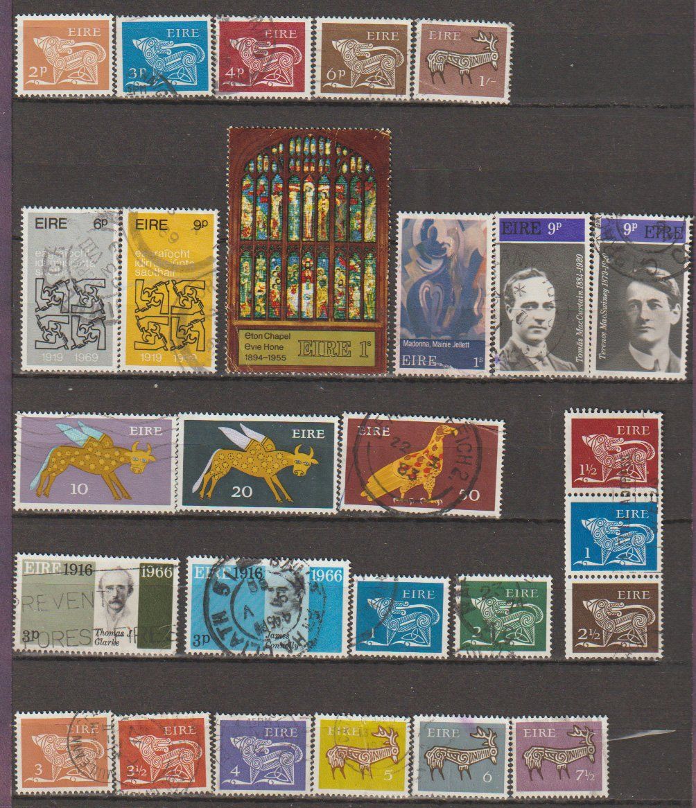 Alle Briefmarken: Eire lot divers thèmes – Gebraucht aus Crans-Montana von kira56 1