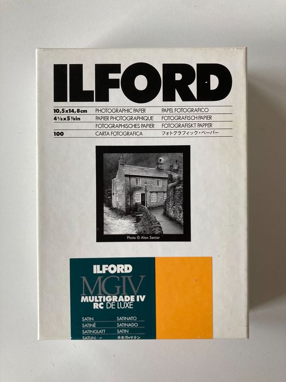 BOITE DE 50 FEUILLES DE PAPIER ILFORD 30,5 x 40,6 MATE MULTIGRADE MGIV FB FIBER