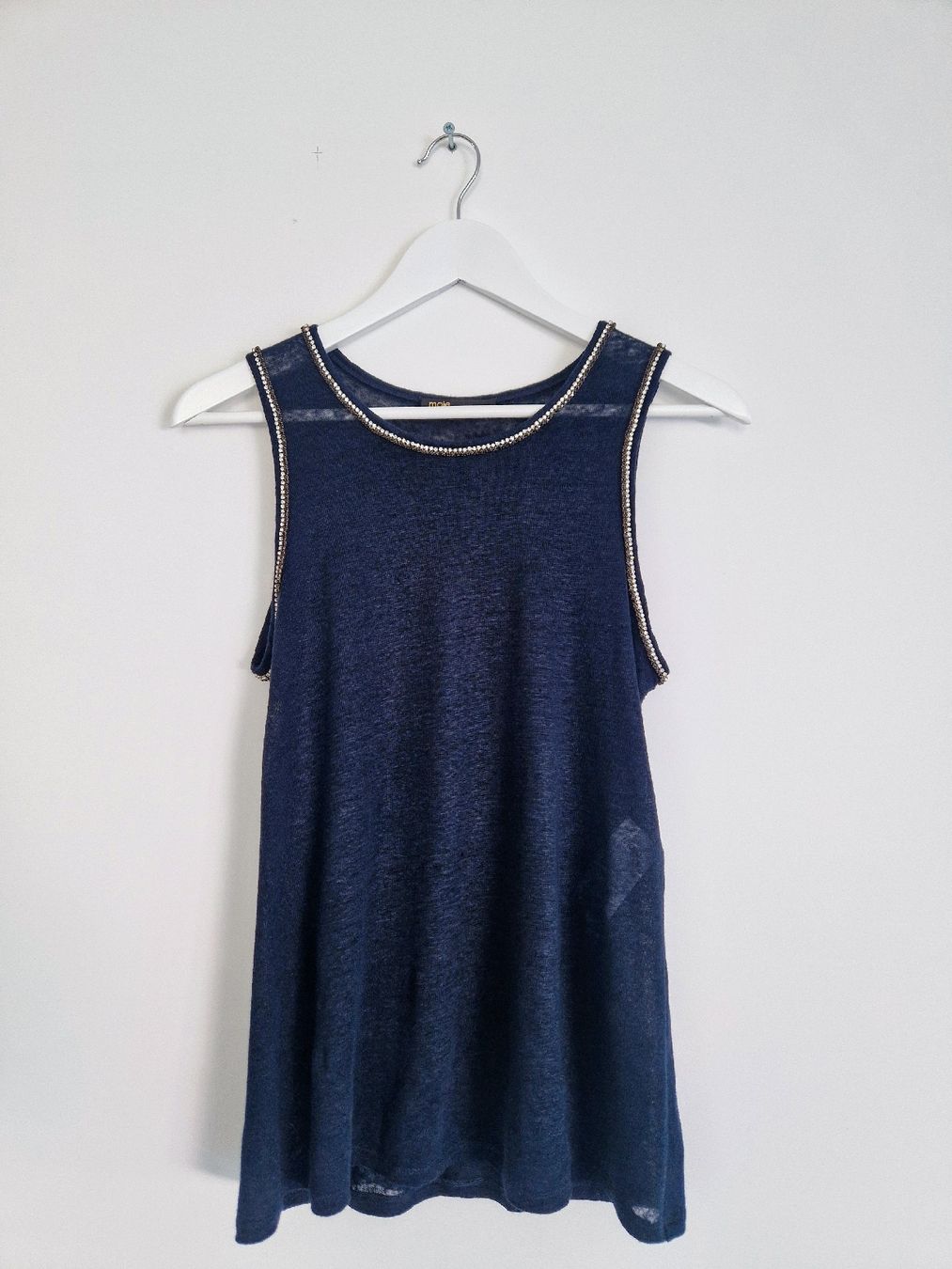 Maje Top: MAJE Tanktop 100% Leinen Gr. M – Nuovo (secondo la descrizione) da Horgen venduto da akkohappyshopping 4