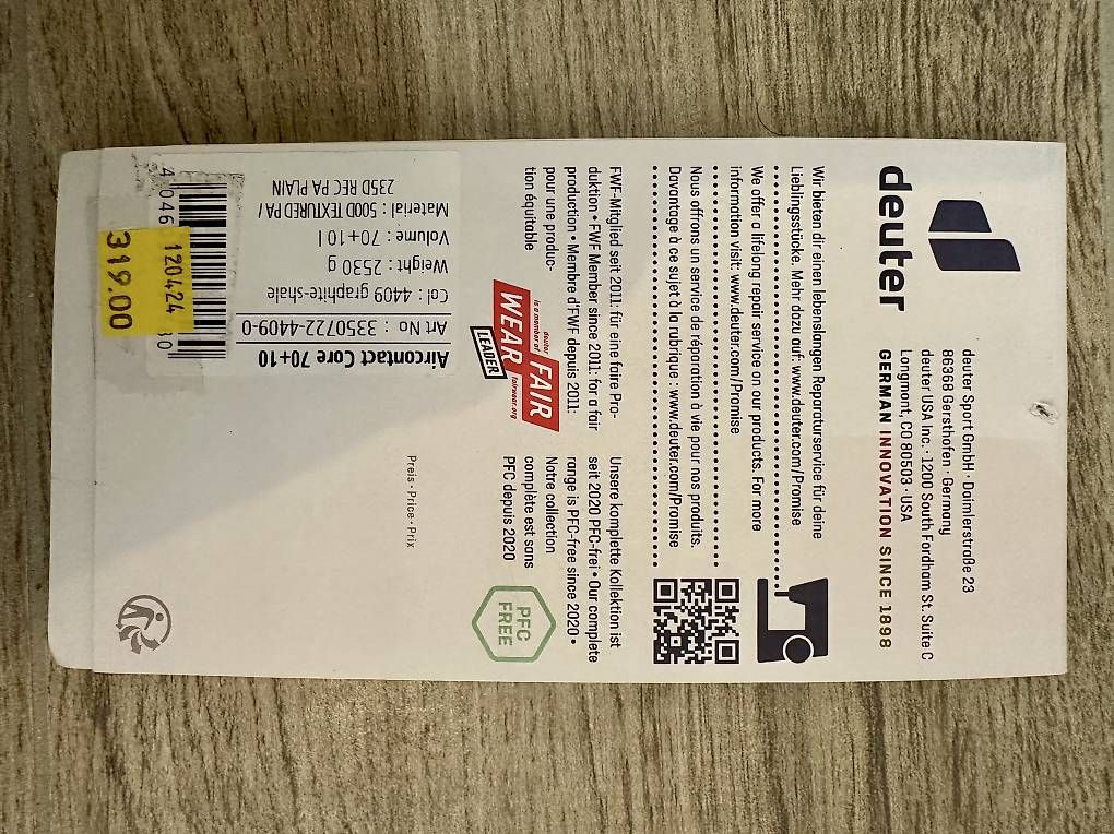 Zaini: Rucksack 70L Deuter  – Usato da Schalchen venduto da kel_xr7s 4