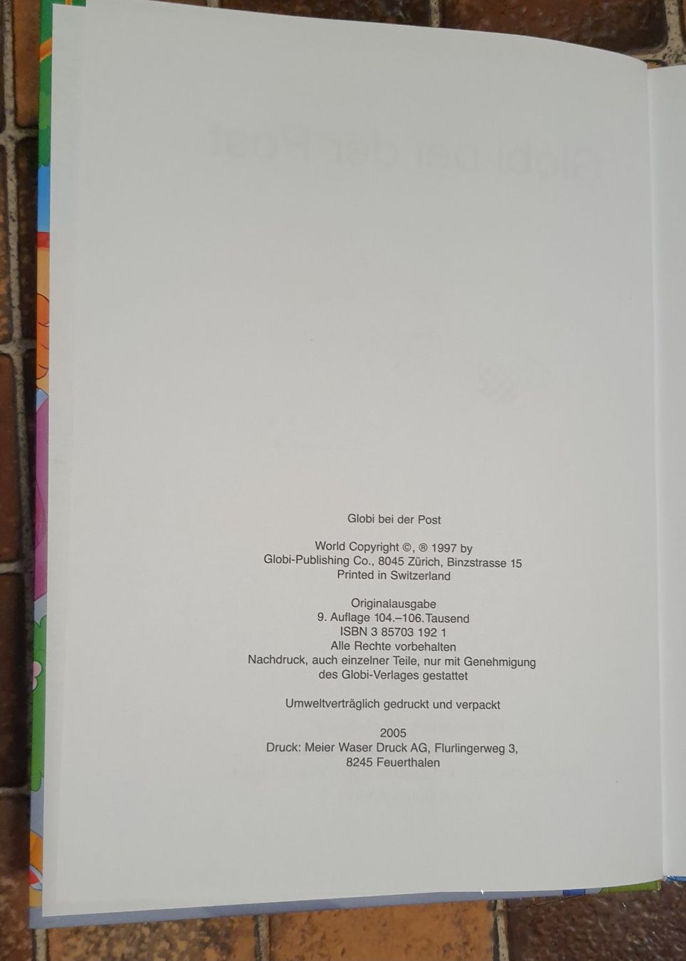 Libri: Kinderbuch - Globi bei der Post – Usato da Seon venduto da Brasilfan 2