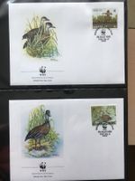WWF Bahamas 1988 Kuba-Pfeifgans Satz illustr. Ersttagsbriefe