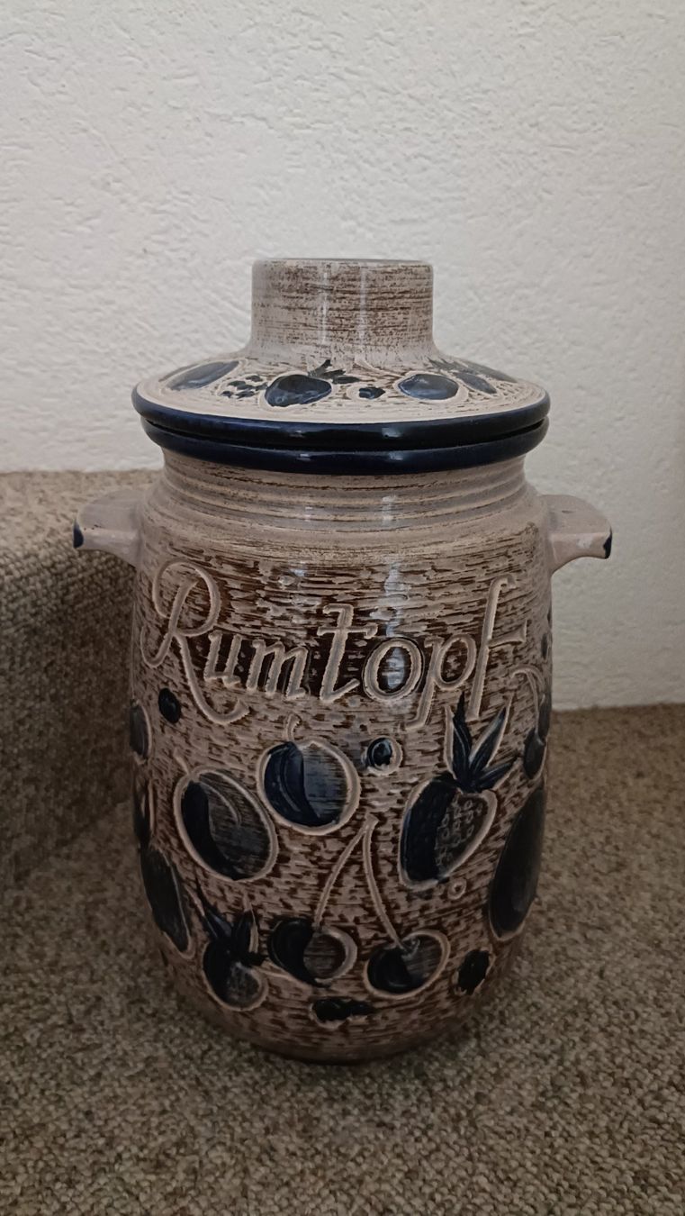 Pentole: Keramik Rumtopf mit Deckel – Usato da Belp venduto da selinez123
