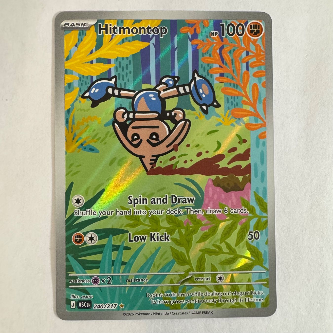 Pokémon Carte collezionabili: Pokémon ASC - Hitmontop / 240 - ENG – Nuovo (secondo la descrizione) da Staad SG venduto da miaCards