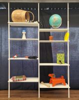 MCM Vintage Design, Teleskopregal, 1970er-Jahre, 8 Tablare