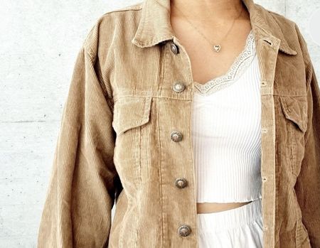 Vintage Kordjacke perfekt für den Frühling