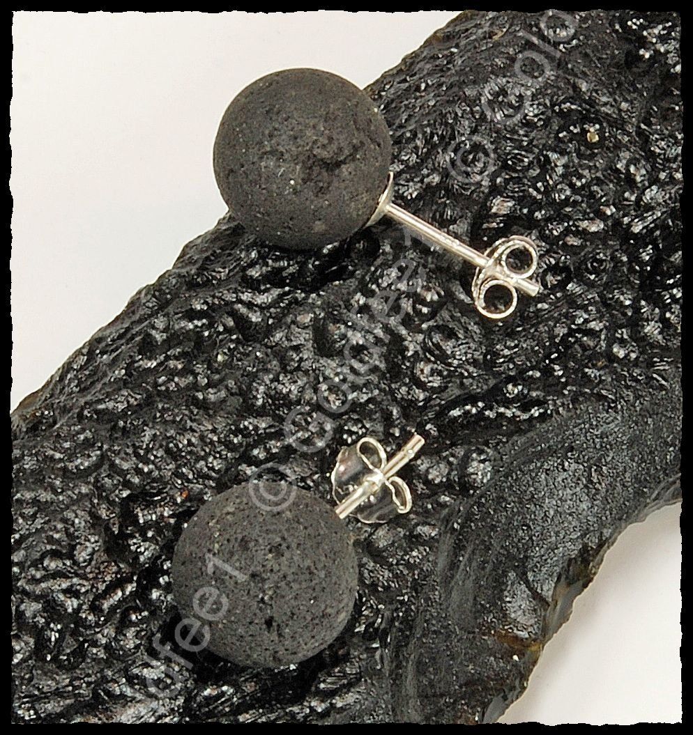 Orecchini pendenti & Orecchini a lobo: Lava Stein Ohrstecker 925 Silber – Nuovo e nell'imballaggio originale da Oberglatt ZH venduto da Goldfee1