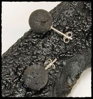 Lava Stein Ohrstecker 925 Silber