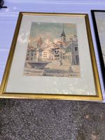 Altes Bild: Stadtbrunnen mit Kirchturm, W. Eggimann (127)